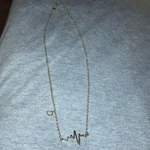 Heartbeat love cardiogram necklace  for sale